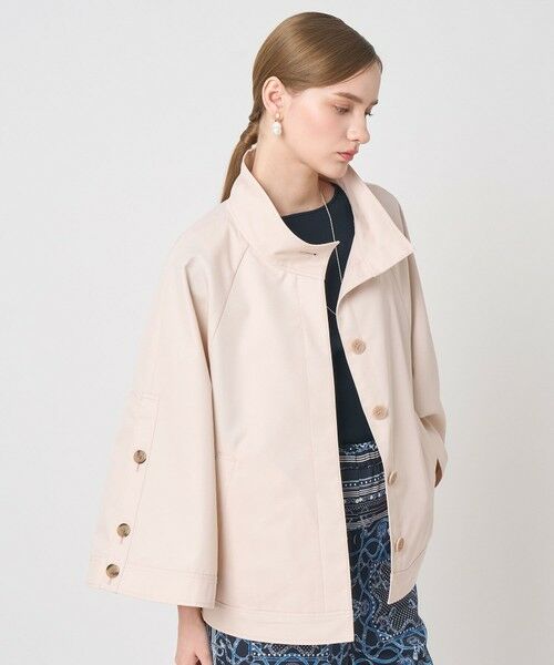 ANAYI / アナイ ポンチョ | 撥水ツイルケープスタンドコート | 詳細14