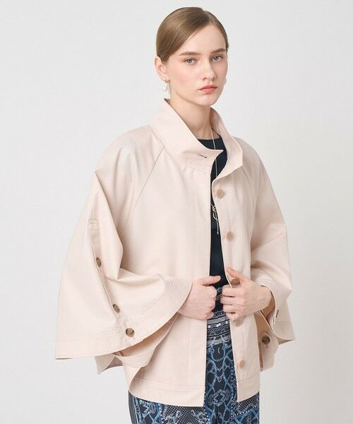 ANAYI / アナイ ポンチョ | 撥水ツイルケープスタンドコート | 詳細15