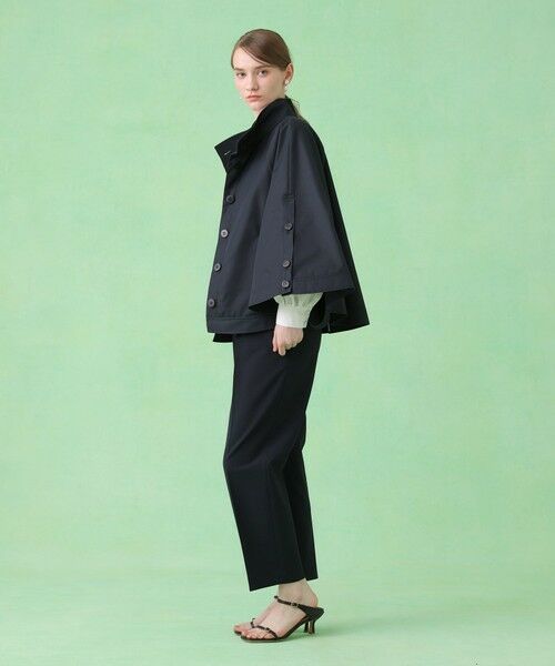 ANAYI / アナイ ポンチョ | 撥水ツイルケープスタンドコート | 詳細17