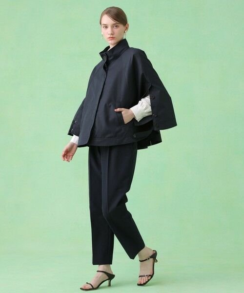 ANAYI / アナイ ポンチョ | 撥水ツイルケープスタンドコート | 詳細14