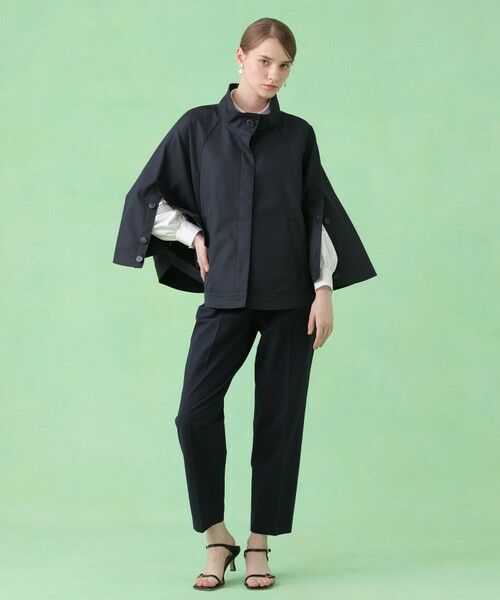 ANAYI / アナイ ポンチョ | 撥水ツイルケープスタンドコート | 詳細15