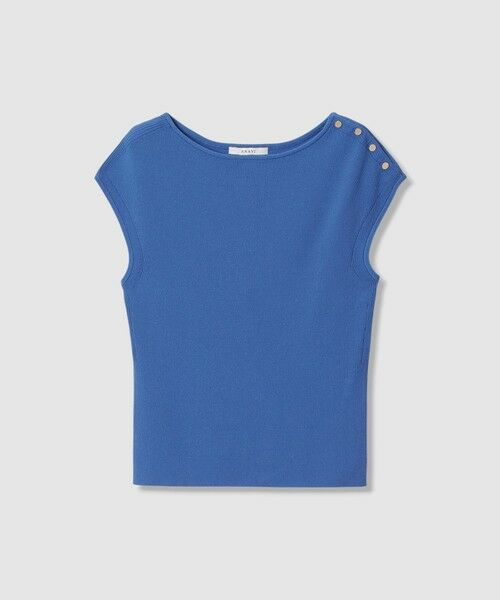 ANAYI / アナイ ニット・セーター | レーヨンポリエステルストレッチショルダー釦 プルオーバー | 詳細20