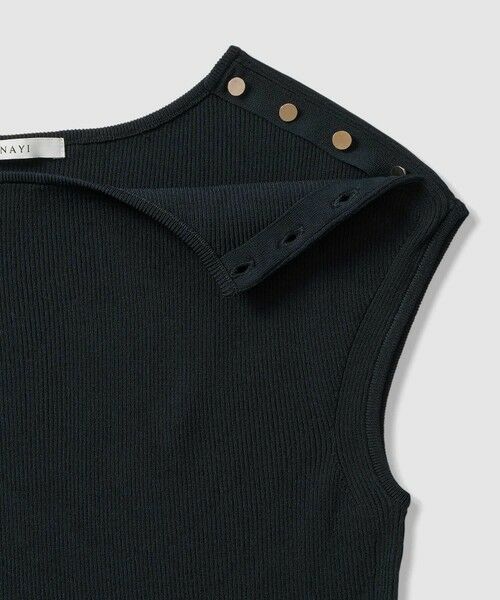 ANAYI / アナイ ニット・セーター | レーヨンポリエステルストレッチショルダー釦 プルオーバー | 詳細26