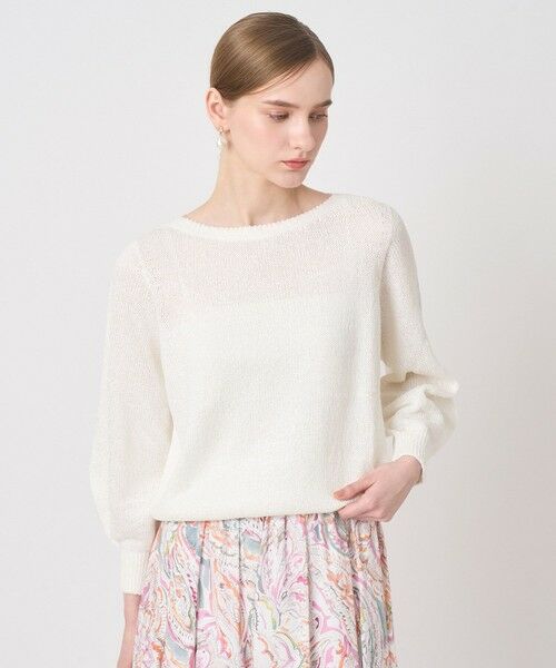 ANAYI / アナイ ニット・セーター | レーヨン和紙ミックスプルオーバー | 詳細1