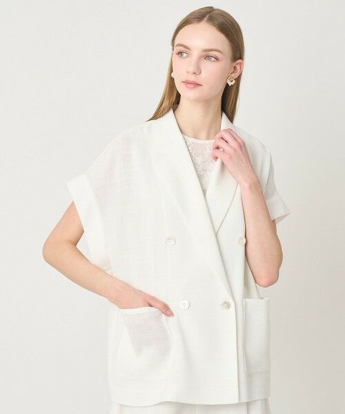 ANAYI / アナイ その他アウター | 【セットアップ対応商品】カラミリネンライクフレンチスリーブ ジャケット | 詳細11