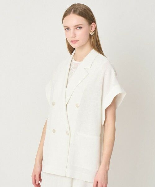 ANAYI / アナイ その他アウター | 【セットアップ対応商品】カラミリネンライクフレンチスリーブ ジャケット | 詳細12