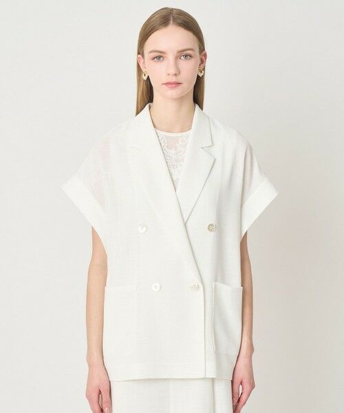 ANAYI / アナイ その他アウター | 【セットアップ対応商品】カラミリネンライクフレンチスリーブ ジャケット | 詳細7
