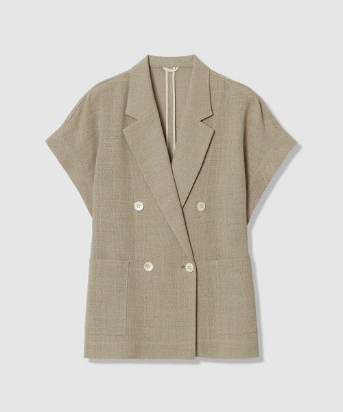 ANAYI / アナイ その他アウター | カラミリネンライクフレンチスリーブ ジャケット〈セットアップ対応商品〉（beige (11)）