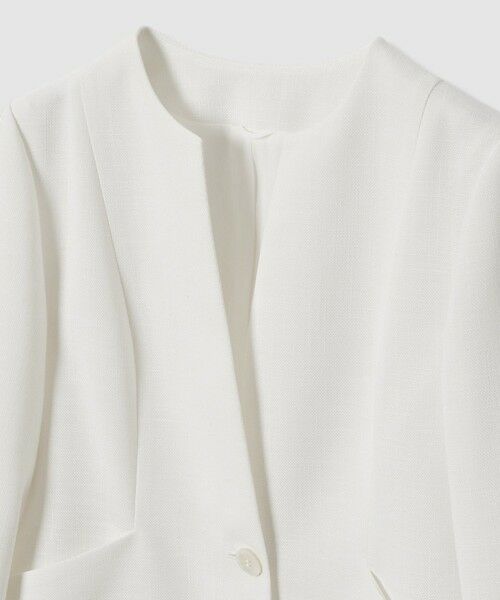 ANAYI / アナイ ノーカラージャケット | カラミリネンライクノーカラー ジャケット〈セットアップ対応商品〉 | 詳細10