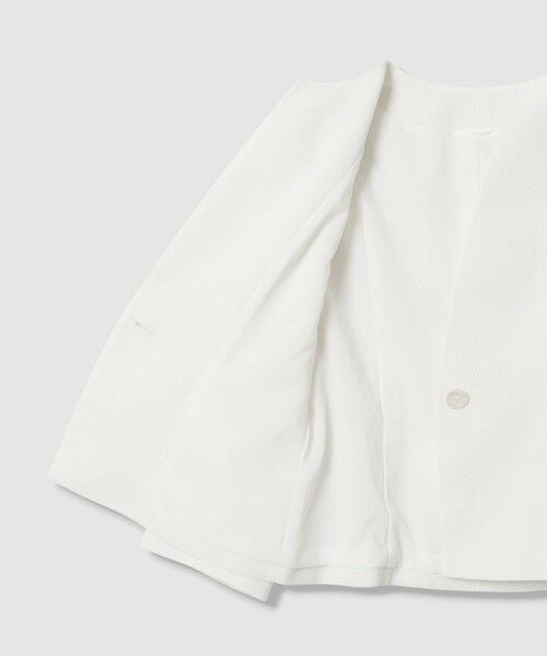 ANAYI / アナイ ノーカラージャケット | 【セットアップ対応商品】カラミリネンライクノーカラー ジャケット | 詳細5