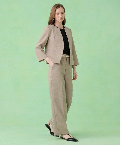 ANAYI / アナイ ノーカラージャケット | カラミリネンライクノーカラー ジャケット〈セットアップ対応商品〉 | 詳細19