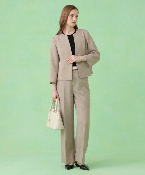 ANAYI / アナイ ノーカラージャケット | カラミリネンライクノーカラー ジャケット〈セットアップ対応商品〉 | 詳細20