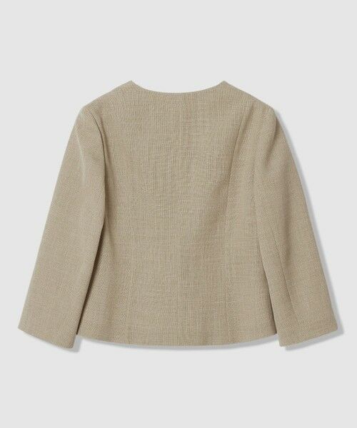 ANAYI / アナイ ノーカラージャケット | カラミリネンライクノーカラー ジャケット〈セットアップ対応商品〉 | 詳細14