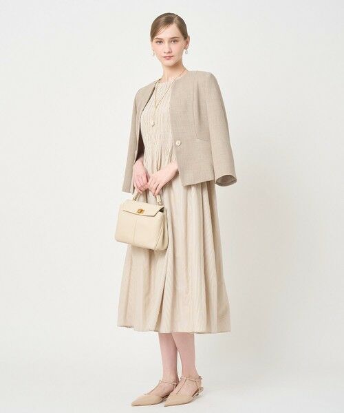 ANAYI / アナイ ノーカラージャケット | カラミリネンライクノーカラー ジャケット〈セットアップ対応商品〉 | 詳細16