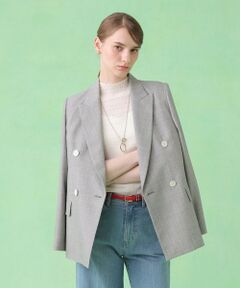 ANAYI / アナイ テーラードジャケット | スラブドビーテーラードダブルジャケット〈セットアップ対応商品〉