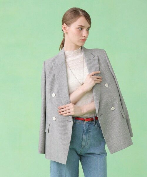ANAYI / アナイ テーラードジャケット | スラブドビーテーラードダブルジャケット〈セットアップ対応商品〉 | 詳細19