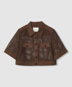 ANAYI / アナイ その他アウター | 【セットアップ対応商品】 メッシュラッセル５分袖シャツブルゾン