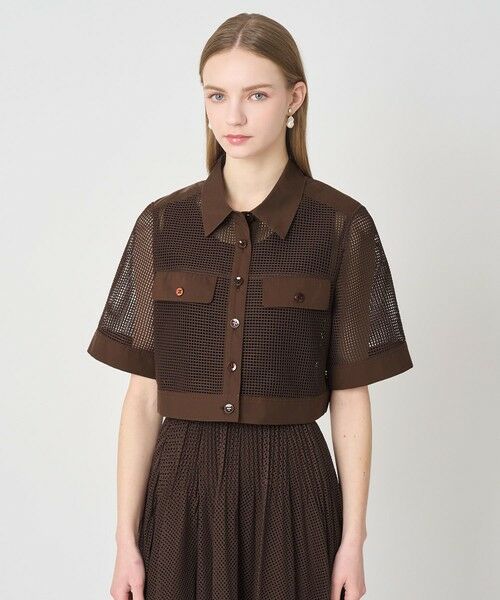 ANAYI / アナイ その他アウター | 【セットアップ対応商品】 メッシュラッセル５分袖シャツブルゾン | 詳細11