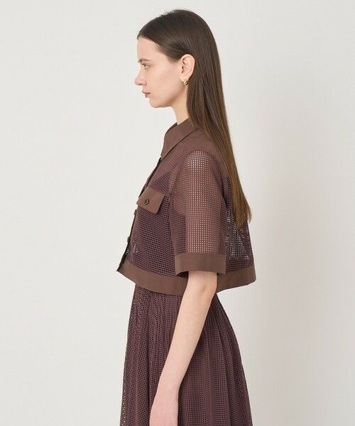 ANAYI / アナイ その他アウター | メッシュラッセル５分袖シャツブルゾン〈セットアップ対応商品〉 | 詳細8