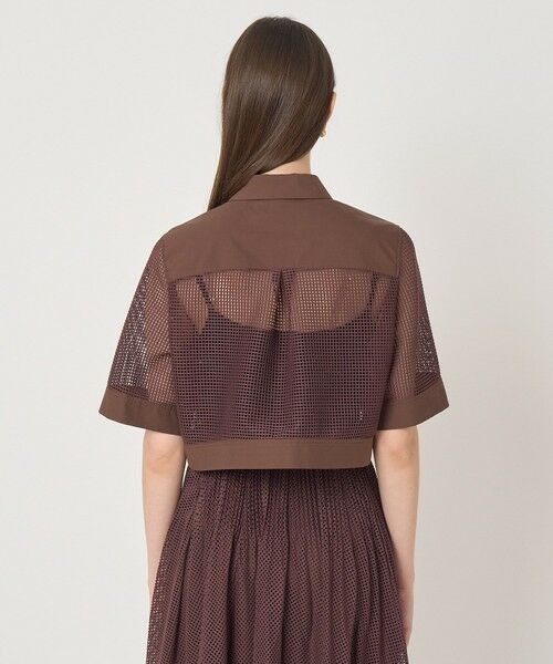 ANAYI / アナイ その他アウター | メッシュラッセル５分袖シャツブルゾン〈セットアップ対応商品〉 | 詳細9