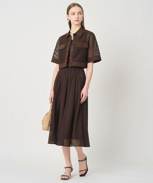 ANAYI / アナイ その他アウター | 【セットアップ対応商品】 メッシュラッセル５分袖シャツブルゾン | 詳細9