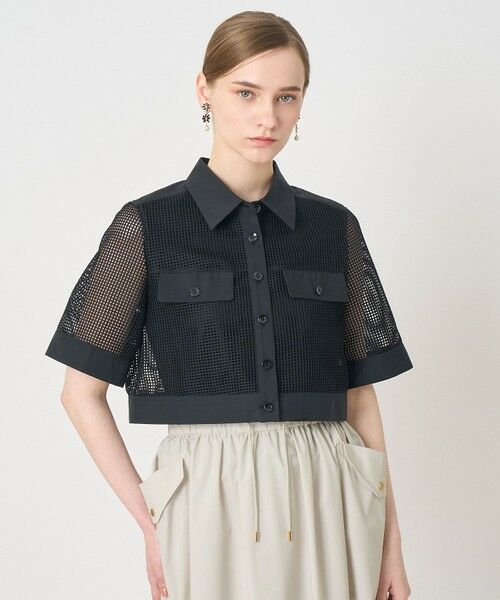 ANAYI / アナイ その他アウター | メッシュラッセル５分袖シャツブルゾン〈セットアップ対応商品〉 | 詳細19