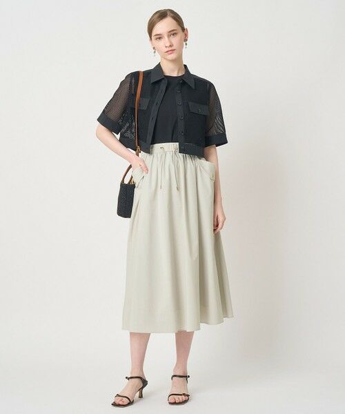 ANAYI / アナイ シャツ・ブラウス | メッシュラッセル5分袖シャツブルゾン〈セットアップ対応商品〉 | 詳細25