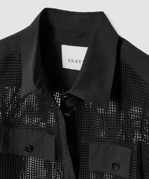 ANAYI / アナイ シャツ・ブラウス | メッシュラッセル5分袖シャツブルゾン〈セットアップ対応商品〉 | 詳細30
