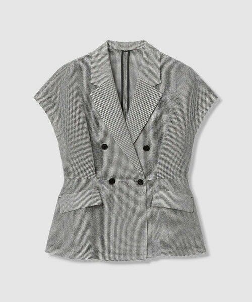 ANAYI / アナイ その他アウター | カラミダブルペプラム ジャケット（black mix (98)）