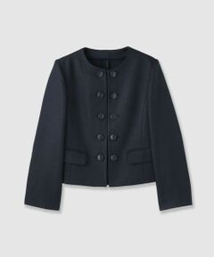 ANAYI / アナイ ノーカラージャケット | バスケットノーカラーダブルジャケット【セットアップ対応商品】