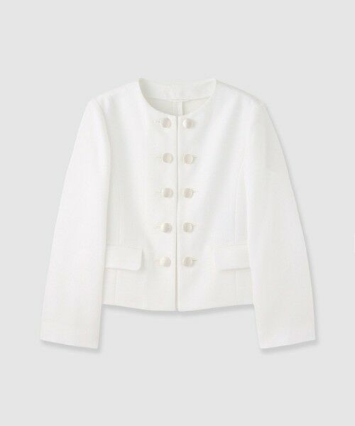 ANAYI / アナイ ノーカラージャケット | バスケットノーカラーダブルジャケット〈セットアップ対応商品〉 | 詳細13