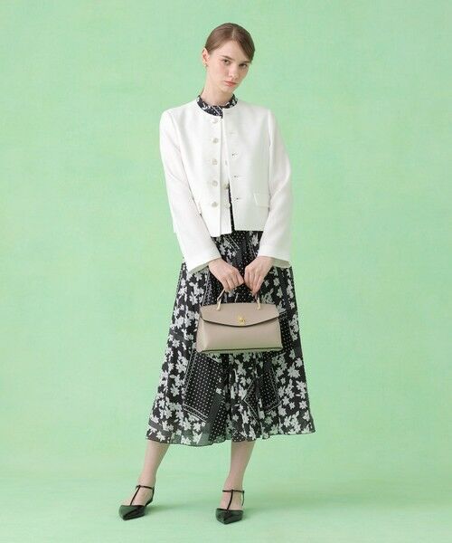 ANAYI / アナイ ノーカラージャケット | バスケットノーカラーダブルジャケット【セットアップ対応商品】 | 詳細4