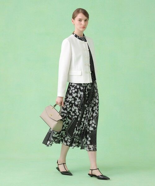 ANAYI / アナイ ノーカラージャケット | バスケットノーカラーダブルジャケット【セットアップ対応商品】 | 詳細5