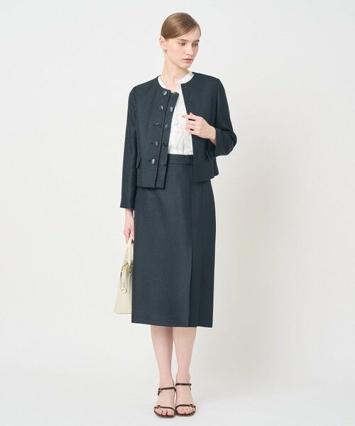 ANAYI / アナイ ノーカラージャケット | バスケットノーカラーダブルジャケット〈セットアップ対応商品〉 | 詳細18