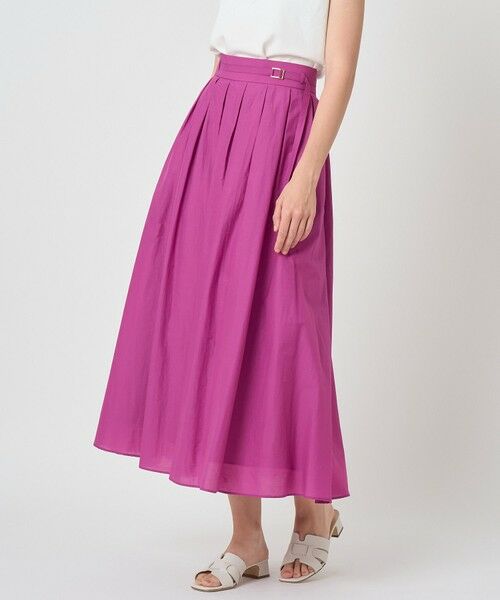 ANAYI / アナイ ロング・マキシ丈スカート | ナイロンコットンタフタタック スカート〈セットアップ対応商品〉 | 詳細1