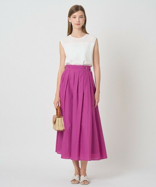 ANAYI / アナイ ロング・マキシ丈スカート | ナイロンコットンタフタタック スカート〈セットアップ対応商品〉 | 詳細5