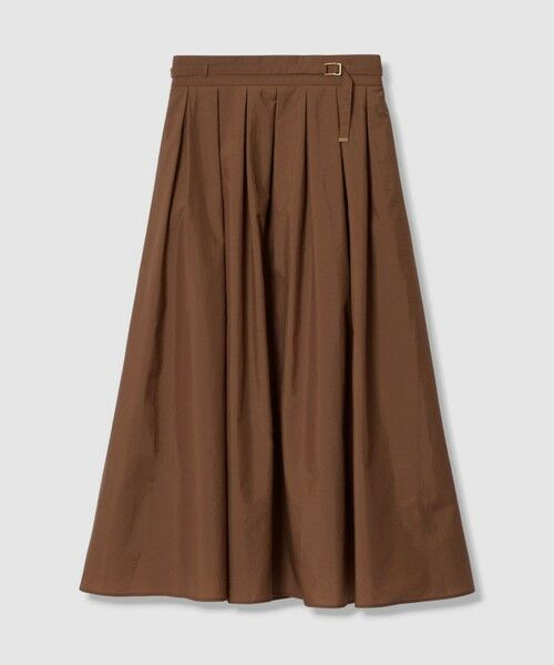 ANAYI / アナイ ロング・マキシ丈スカート | ナイロンコットンタフタタック スカート（brown (81)）