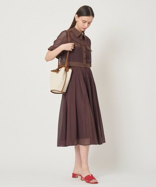ANAYI / アナイ ロング・マキシ丈スカート | メッシュラッセルプリーツ スカート〈セットアップ対応商品〉 | 詳細17