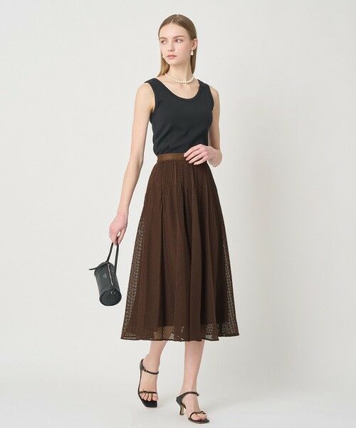 ANAYI / アナイ ロング・マキシ丈スカート | 【セットアップ対応商品】メッシュラッセルプリーツ スカート | 詳細7