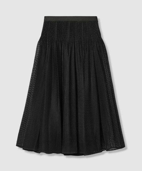 ANAYI / アナイ ロング・マキシ丈スカート | 【セットアップ対応商品】メッシュラッセルプリーツ スカート（black (95)）