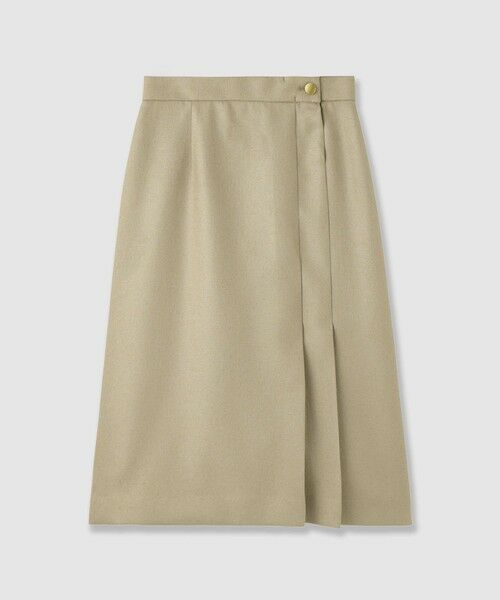 ANAYI / アナイ ロング・マキシ丈スカート | バスケットサイドタックスカート(mocha (85))