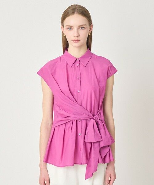 ANAYI / アナイ シャツ・ブラウス | 【セットアップ対応商品】ナイロンコットンタフタカシュクールシャツ | 詳細10