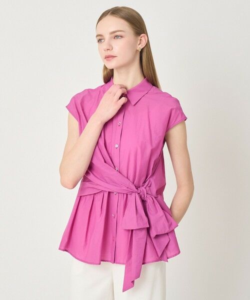 ANAYI / アナイ シャツ・ブラウス | 【セットアップ対応商品】ナイロンコットンタフタカシュクールシャツ | 詳細13