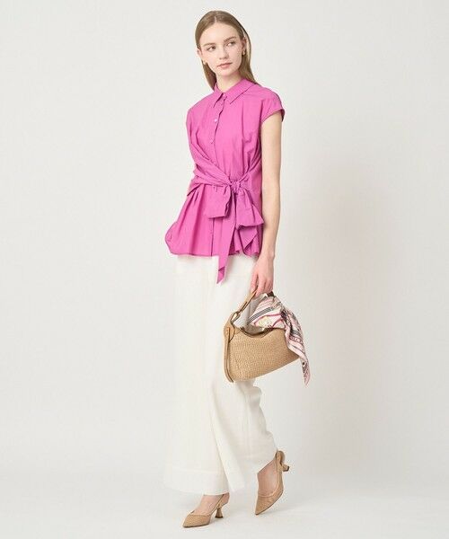 ANAYI / アナイ シャツ・ブラウス | 【セットアップ対応商品】ナイロンコットンタフタカシュクールシャツ | 詳細14