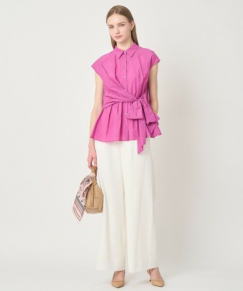 ANAYI / アナイ シャツ・ブラウス | 【セットアップ対応商品】ナイロンコットンタフタカシュクールシャツ | 詳細15