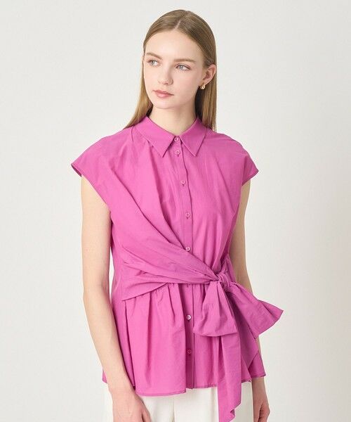 ANAYI / アナイ シャツ・ブラウス | 【セットアップ対応商品】ナイロンコットンタフタカシュクールシャツ | 詳細16