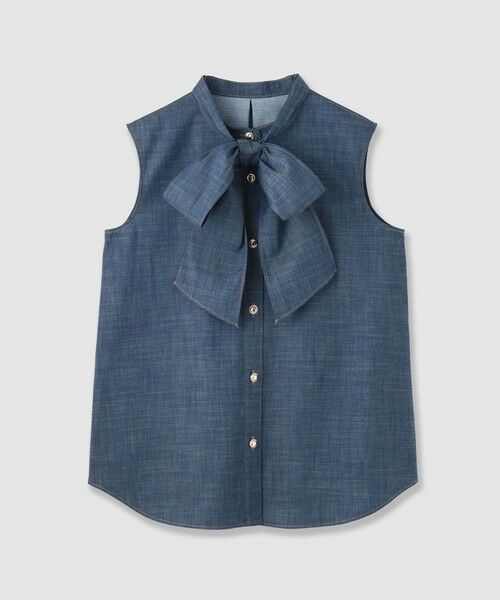 ANAYI / アナイ シャツ・ブラウス | スラブシャンブレーノースリブラウス（indigo (66)）