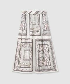 ANAYI / アナイ ロング・マキシ丈スカート | スカーフプリントタックスカート