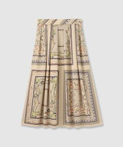 ANAYI / アナイ ロング・マキシ丈スカート | スカーフプリントタックスカート