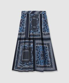 ANAYI / アナイ ロング・マキシ丈スカート | スカーフプリントタックスカート